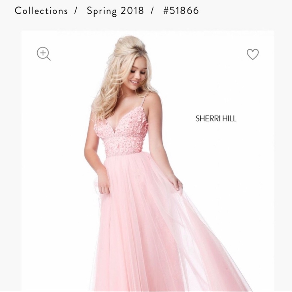 light pink Sherri Hill Prom Dress